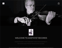 Tablet Screenshot of amethyst-records.com